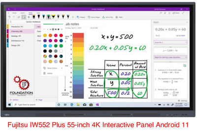 Fujitsu IW552 Plus 55-inch 4K UHD Interactive Panel Smart Whiteboard