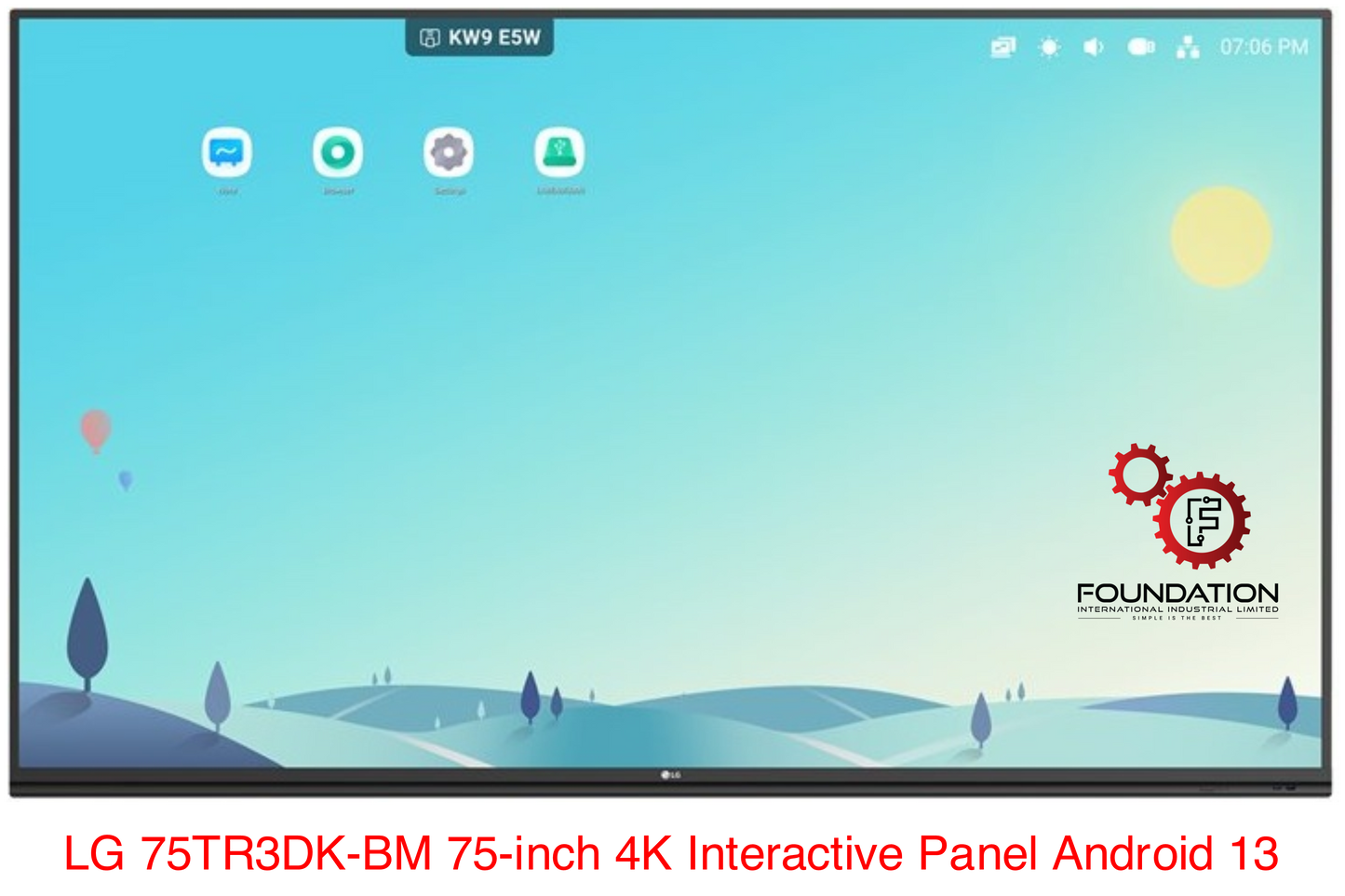 LG 75TR3DK-BM 75-inchs CreateBoard Interactive Panel 4K Android 13 Google EDLA