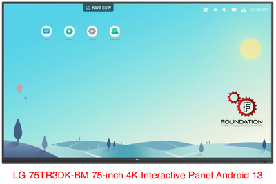 LG 75TR3DK-BM 75-inchs CreateBoard Interactive Panel 4K Android 13 Google EDLA