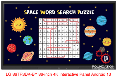 LG 86TR3DK-BY 86-inchs CreateBoard Interactive Panel 4K Android 13 Google EDLA