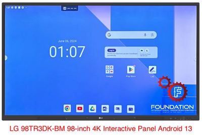 LG 96TR3DK-BM 98-inchs CreateBoard Interactive Panel 4K Android 13 Google EDLA